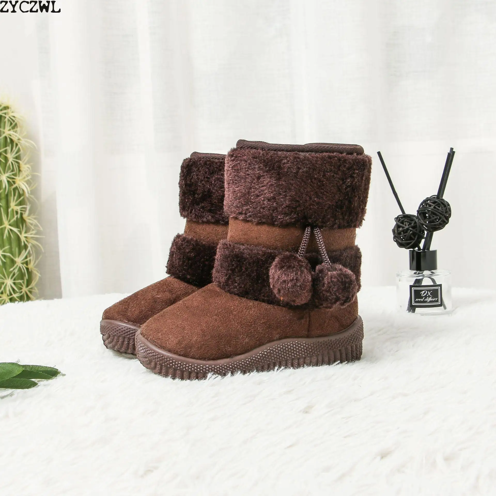 2023 Winter Baby Boys Girls Classic Comfortable Cotton Shoes Kids Keep Warm Boots Teenage Children Snow Boots