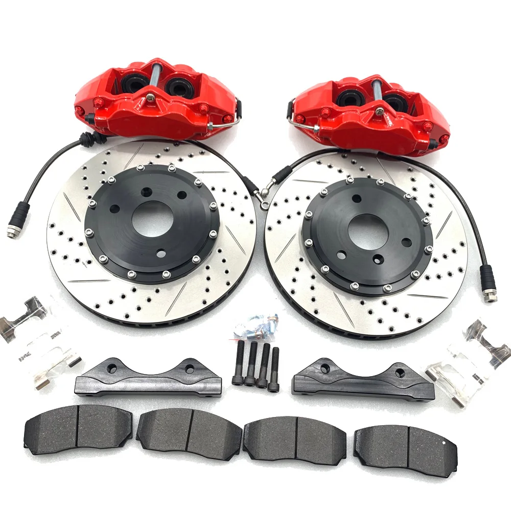 JEKIT VW-GOLF-6 Brake Accepts JK9200 Calipers Modified Upgrade Rotor with Center Cap High Performance Brake Oil Pipe for 17/18