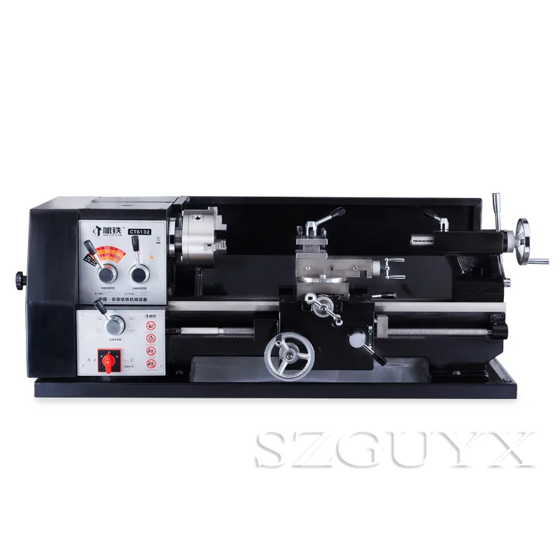 CT6132 Bench Lathe Household Lndustrial Grade Small Lathe Woodworking Metal Lathe