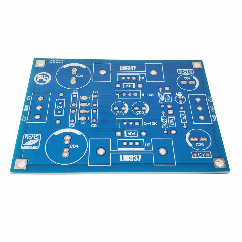 Continuously Adjustable Voltage Output For The Front Stage PCB Board LM317 LM337 Adjustable Filter Power Supply PCB Board