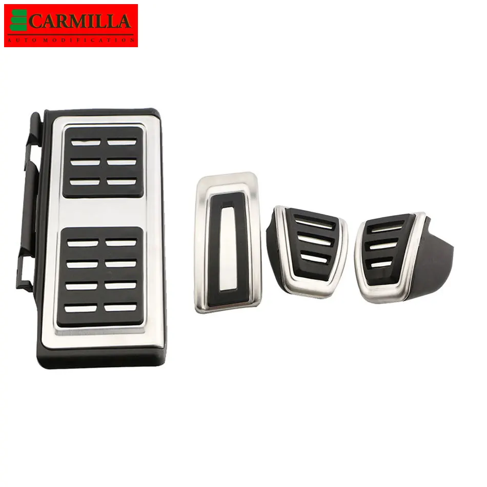 Car Pedals for Seat Leon ST SC 5F LHD 2013 - 2021 Accessories Carmilla Stainless Steel Gas Brake Restfoot Pedal Cover Protector