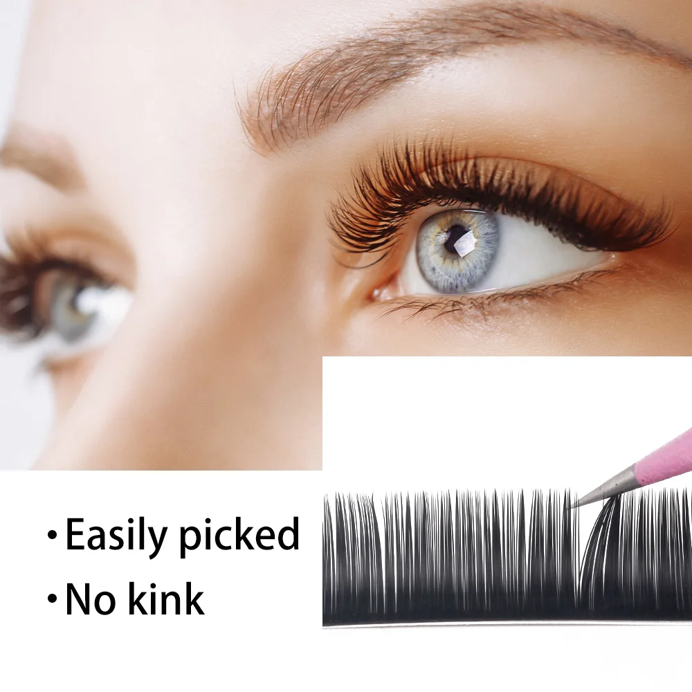 THINKSHOW All Size Individual Eyelash Extension Natural Black High Quality Eye Lashes Mink Classic Eyelash Lash Extension Cilia