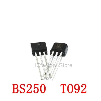 ใหม่ Original 10ชิ้น/ล็อต BS250 = BS208 45V 0.23A 0.7W TO-92ในสต็อกขายส่ง-หยุดรายการแจกจ่าย