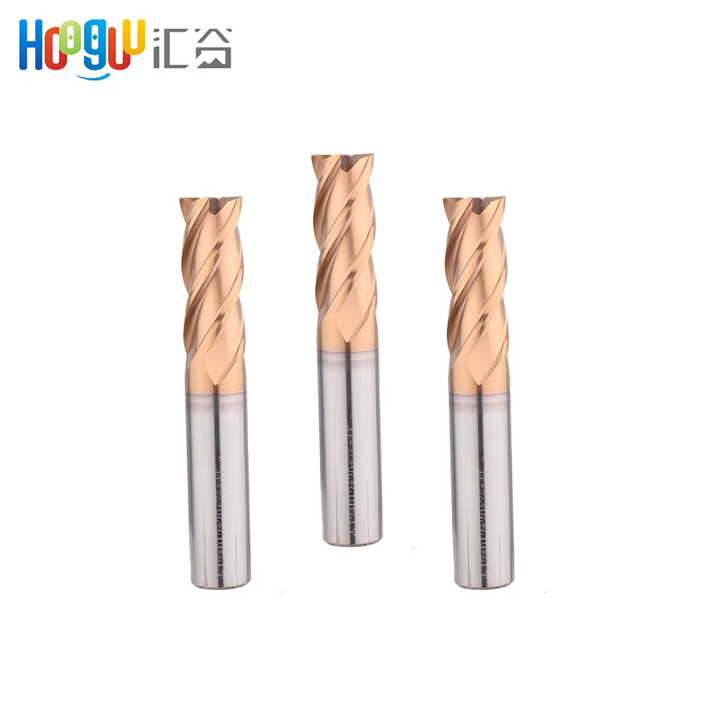 

End Mill Factory Price Tungsten Carbide HRC55 With 60mm Milling Cutting Tool For CNC Metal Processing End Mills