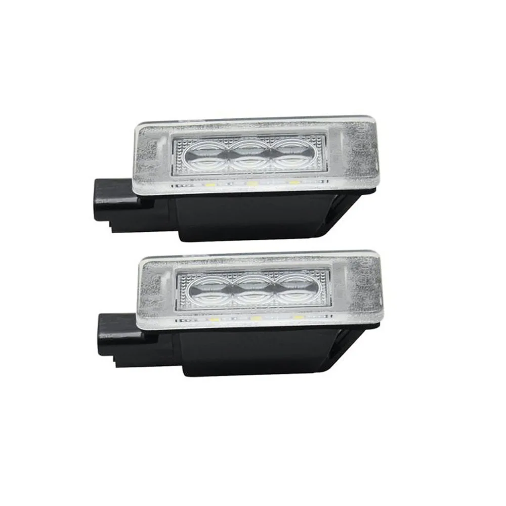 2Pcs Error Free White LED License Plate Light Number Plate Lamp For Peugeot 207 208 308 2008 For Citroen C5