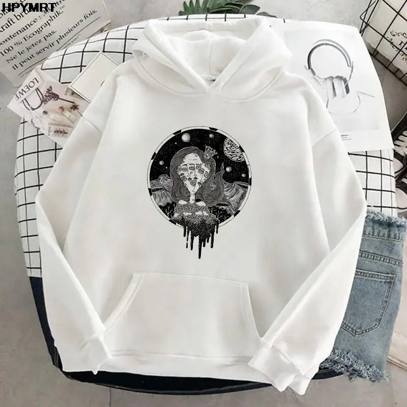 

Vintage Style Pocket Hoodie Fashion Casual Pullover Tops Hipster Sweatshirt Aesthetic Clothes for Women Hoodies Sudadera Mujer