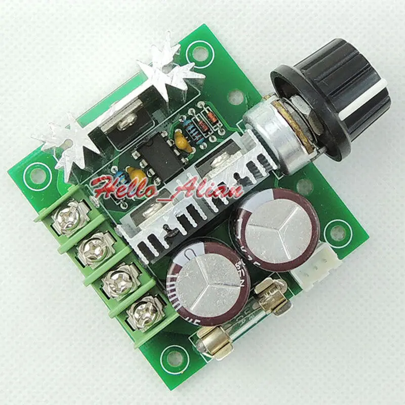 DC 12V-40V Max 10A PWM DC Motor Speed Controller 10-100% Switch Controlle 13kHz PWM frequency