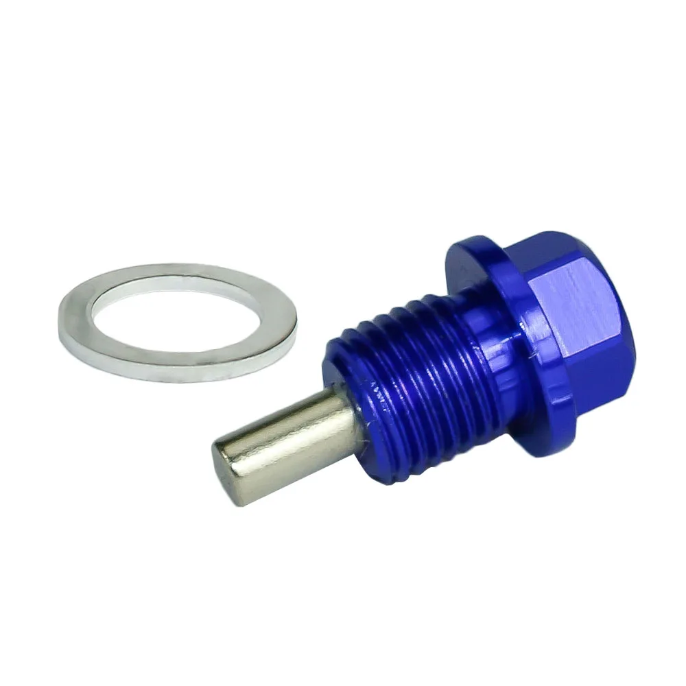 M14 * 1.5 alumínio neo chrome óleo magnético dreno plug parafuso de drenagem de óleo cárter de óleo drenagem plug porca