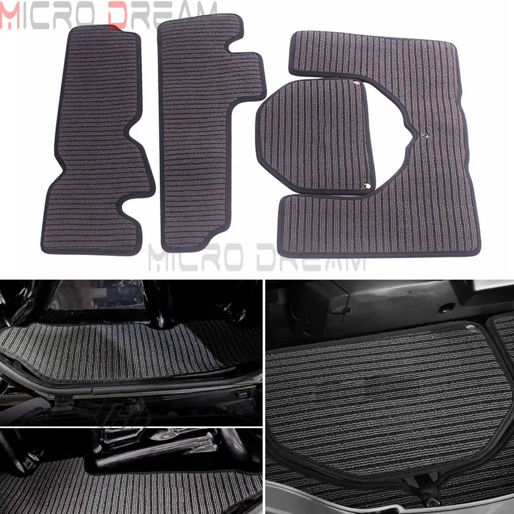 1 Set Black Stripe Polypropylene Rear Trunk Storage Pad Case 08P11-MCA-100H for HONDA Gold Wing GL1800 With CD Changer 2001-2010