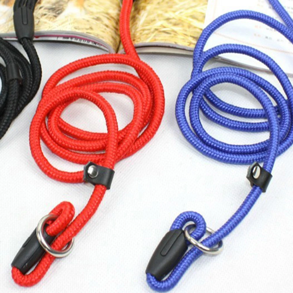 0.6/0.8/1cm Pet Dog Collar Nylon Anti-bite Non-slip Training Retractable Dog Leash Walking Harness Pet Products collar perro