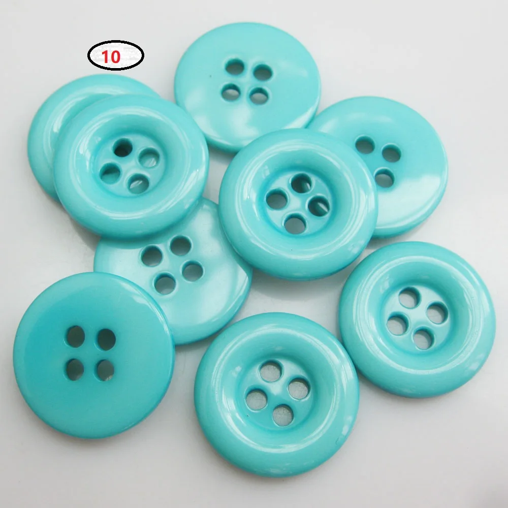 NBNNEG 30Pcs Multicolors 18MM Round Buttons Resin Decorative Scrapbooking Botoes Tailor Garment Sewing Accessory