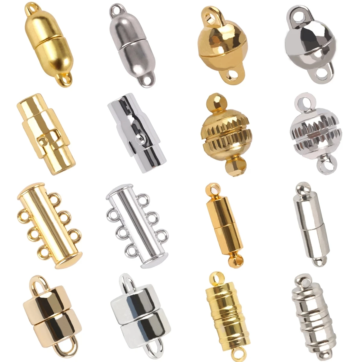 

Stainless Steel Magnetic Clasps Supplies For Jewelry Necklace Bracelets Hand Made Connected Clasps DIY Jewelry Making Findings