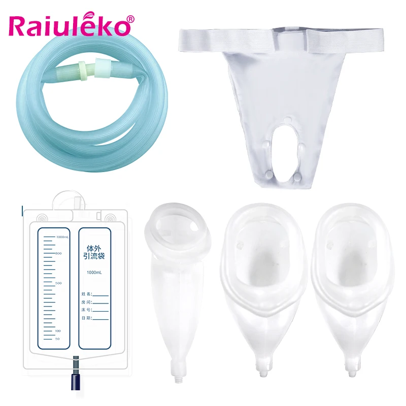 

1000ml Reusable Urine Bag Male Female Urinal Pee Holder Collector For Incontinence Bedridden Patients Urination Catheter Bag