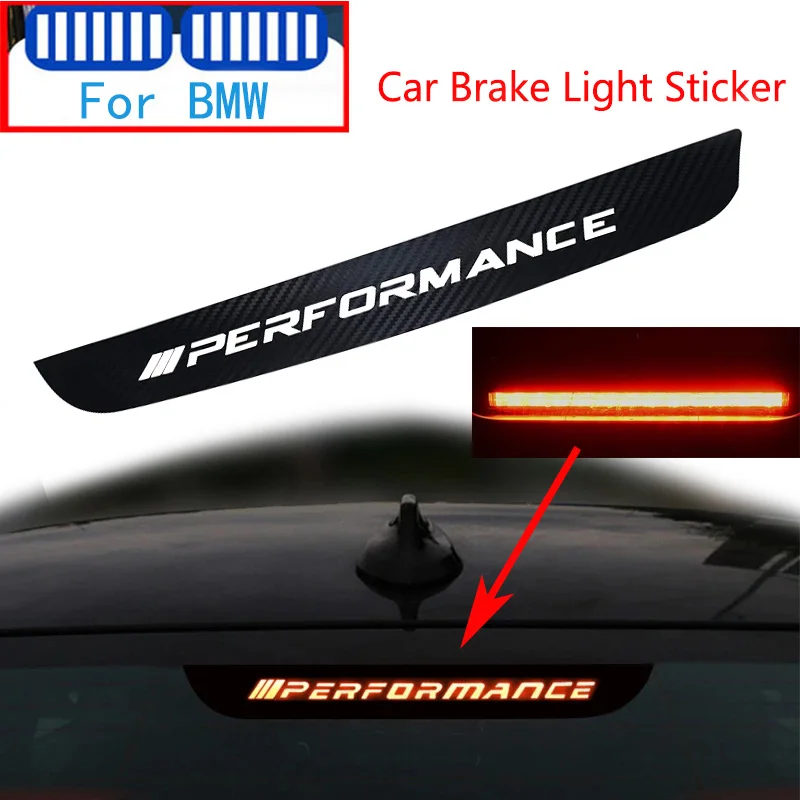 Carbon Fiber M Brake Lights Decorative Sticker For BMW Performance Series 3 5 7 X1 X3 X5 E46 E90 E92 E93 F30 G20 G30 F11 E60 F01