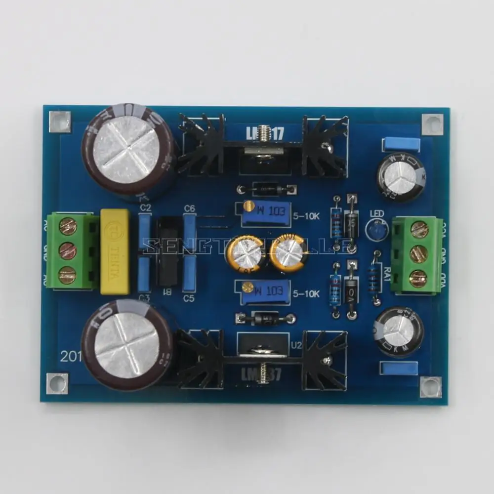 LM317 LM337 Output Voltage Adjustable Filter Regulated Power Supply Finished Board HiFi DIY Kit