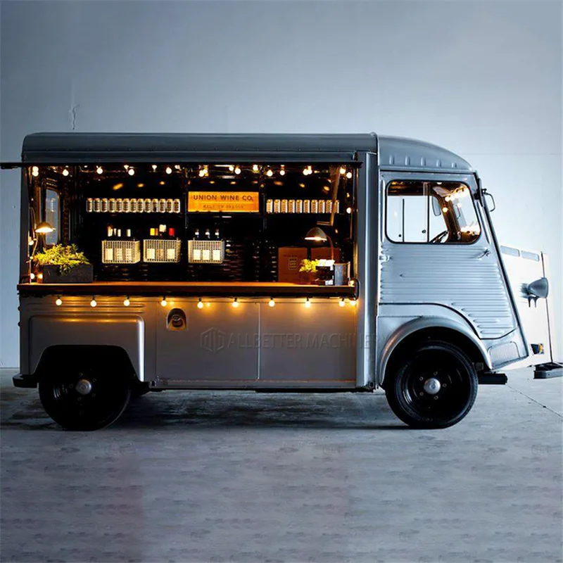 Allbetter Street Trailer restaurante carrito para perritos calientes helado barra de jugo cocina móvil totalmente equipado Taco camión de comida eléctrico