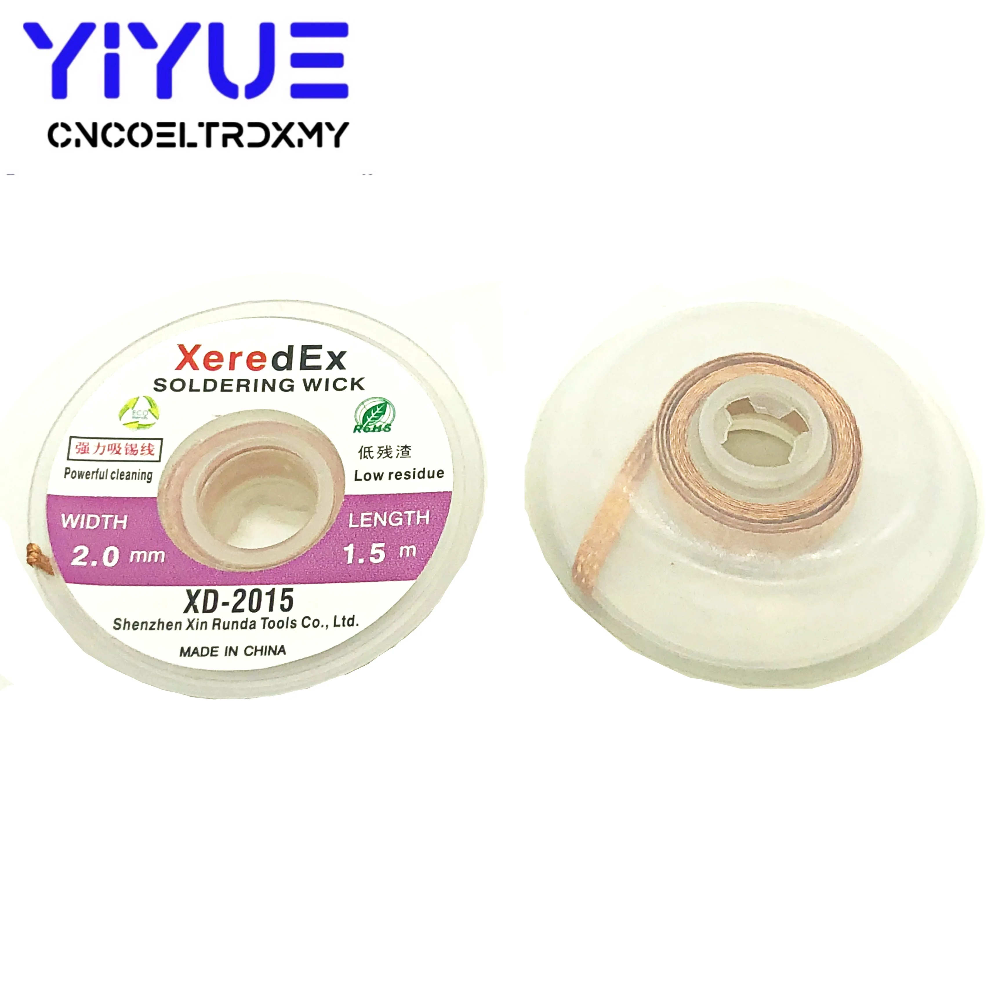 1.5M Desoldering  Braid Solder Remover Wick 2.0mm/3.0mm Width Low Residue Non-Clean Tin Strip Lead Cord Flux BGA Repair Tool