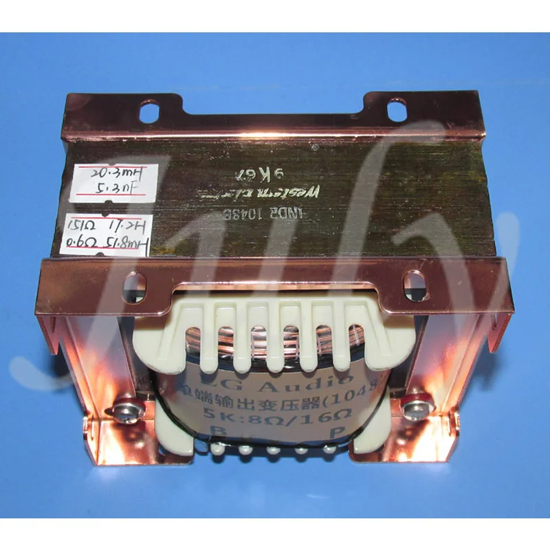 WE1048 iron core winding 5K single-ended output transformer, 8Ω16Ω output, specification E105X35mm，Frequency 26HZ-96KHZ -3DB