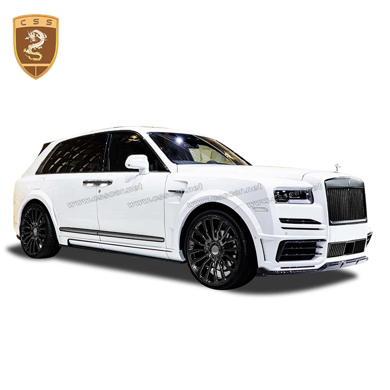 Carbon Fiber Car body kit front lip rear diffuser side skirts Rear Spoiler For Rolls-Royce Cullinan MS style