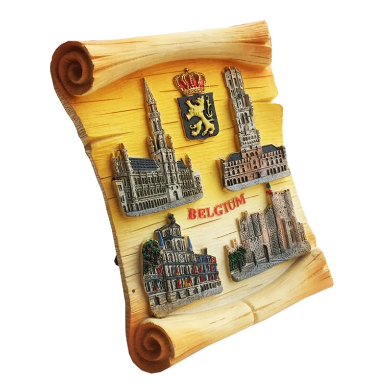 

Handmade Painted Belgium landmarks Building Creative Resin Crafts Tourism Souvenir Gifts Collection