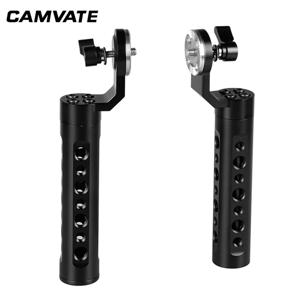 CAMVATE Aluminum Camera Cheese Handle With ARRI Rosette Mount M6 Female Thread for DSLR Camera Shoulder Handgrip Support System