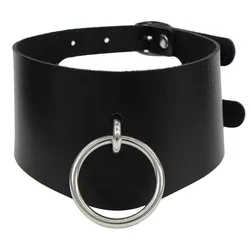 Punk Gothic Pu Leather Choker Necklace Pendant Belt Collar On Neck Necklaces Goth Choker Women Girls Rock Jewelry Gift