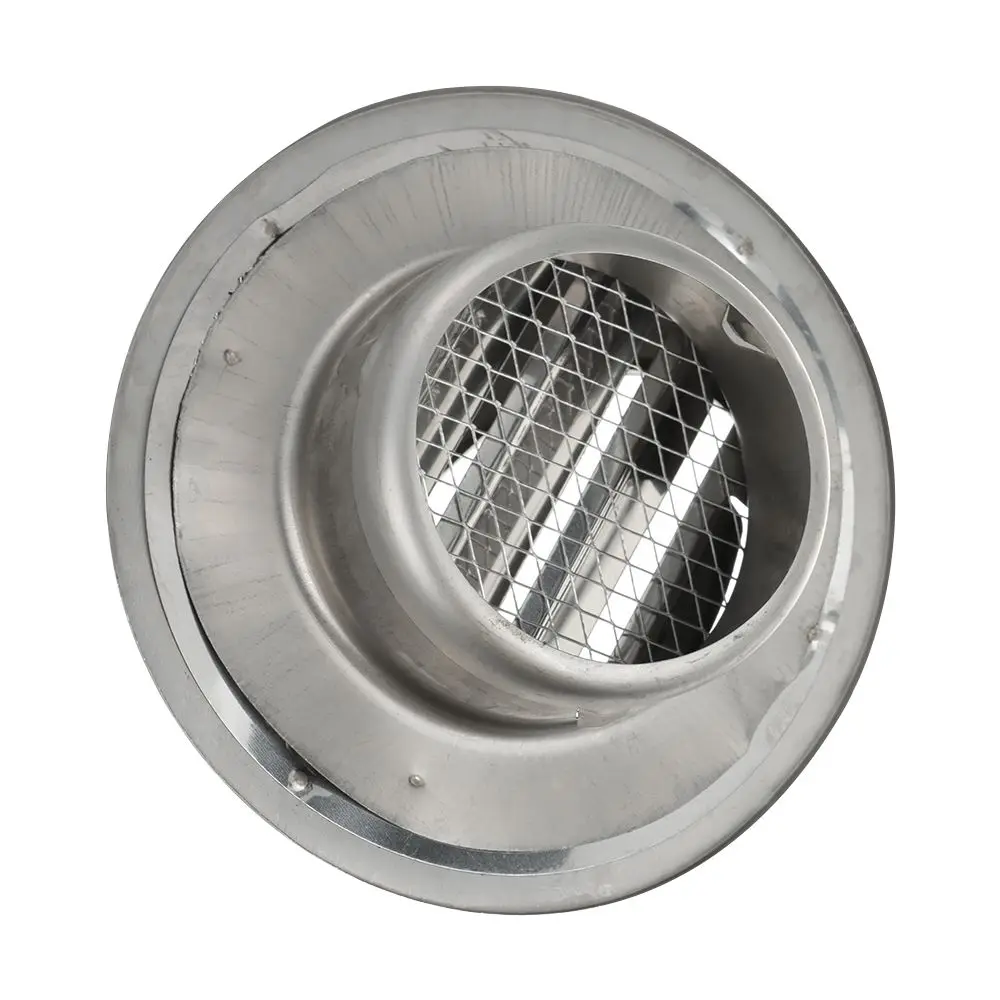 Stainless Steel Wall Ceiling Air Vent Ducting Ventilation Exhaust Grille Cover Outlet Heating Cooling & Vents Cap Waterproof