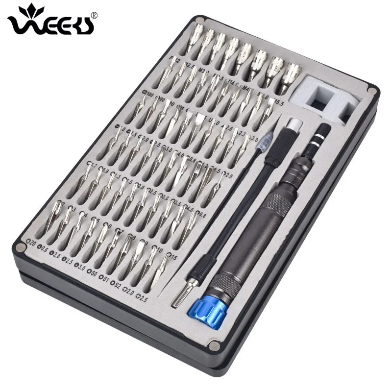 64 in 1 watch mobile phone disassembly machine repair tool wholesale chrome vanadium steel screwdriver set