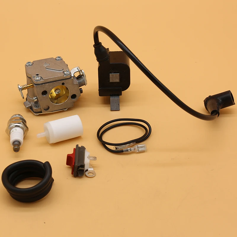 Ignition Coil คาร์บูเรเตอร์สวิทช์ Spark Plug การใช้กรองสำหรับ HUSQVARNA 266 268 272 XP 272XP Garden Chainsaw อะไหล่เครื่องยนต์อะไหล่