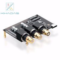 Khadas Tone Board and Case Hi-Res Audio USB DAC Based in Chip 32-bit ES9038Q2M  XMOS XU208 External Sound Card with S/PDIF input