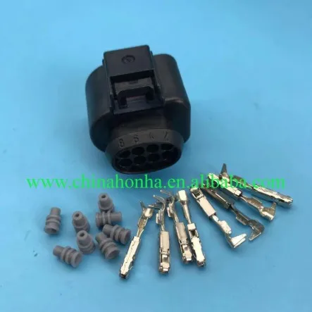 Free shipping 50 pcs 4H0973714 Connector Auto Electric Plug Harness Wire 8 Pin waterproof connector