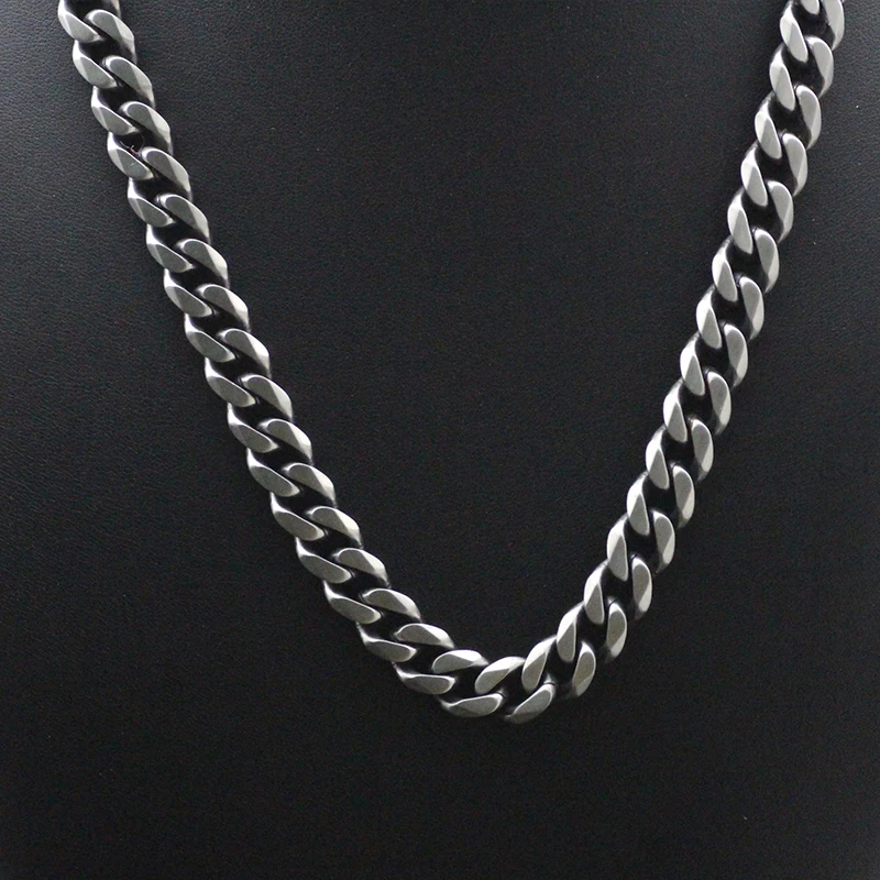 Vintage Chains Necklaces for Mens Stainless Steel Retro Necklace Hip Hop Long Necklace Jewelry for Neck Gifts for Male Wholesale