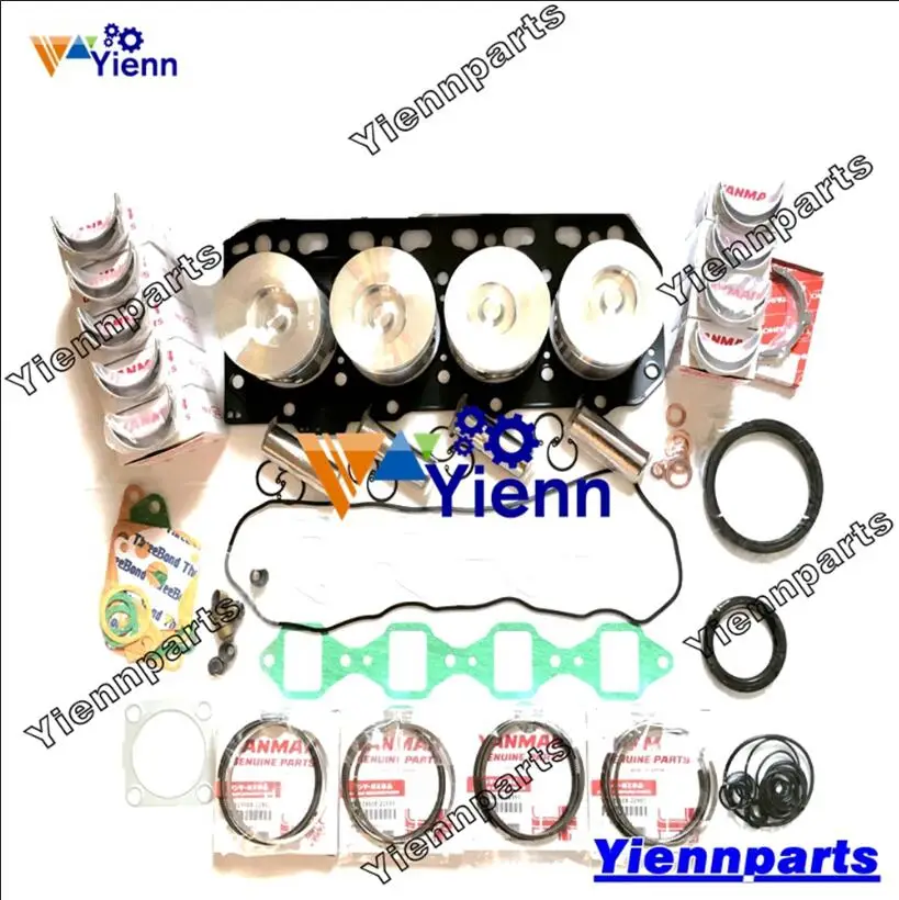 

For VOLVO D2.2DCAE2E3 D2.2 Overhaul Rebuild Kit Piston Ring Gasket Kit EC35 EC45 Crawler Excavator Engine Repair Spare Parts