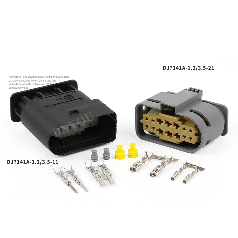 

5 Set 14 holes connectors for Benz headlight wiring harness male female plug DJ7141A-1.2-3.5-11/21