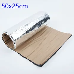 50x25cm 5/10mm Car Sound Deadener Mat Thermal Sound Proof Noise Insulation Deadening Foam Mats Firewall Accessories