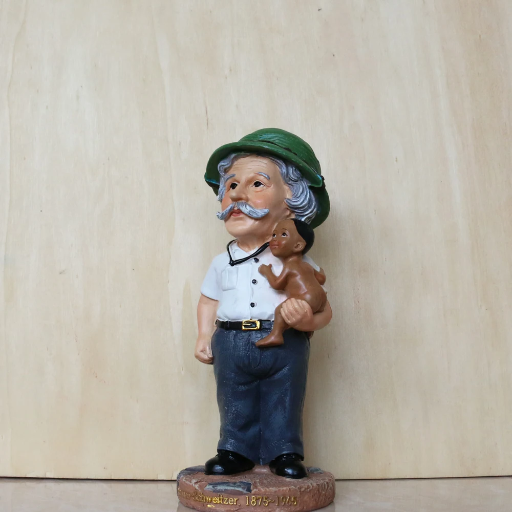 New Albert Schweitzer World Famous Person France Germany Philosopher Theologian Figure Model Toys Gift Collection