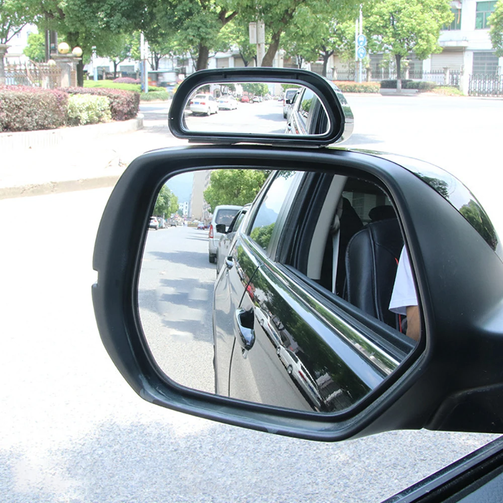 Car Rear View Convex Mirror Universal for Car Vehicle Side Blindspot Auxiliary Rearview Blind Spot Mirror Adjustable