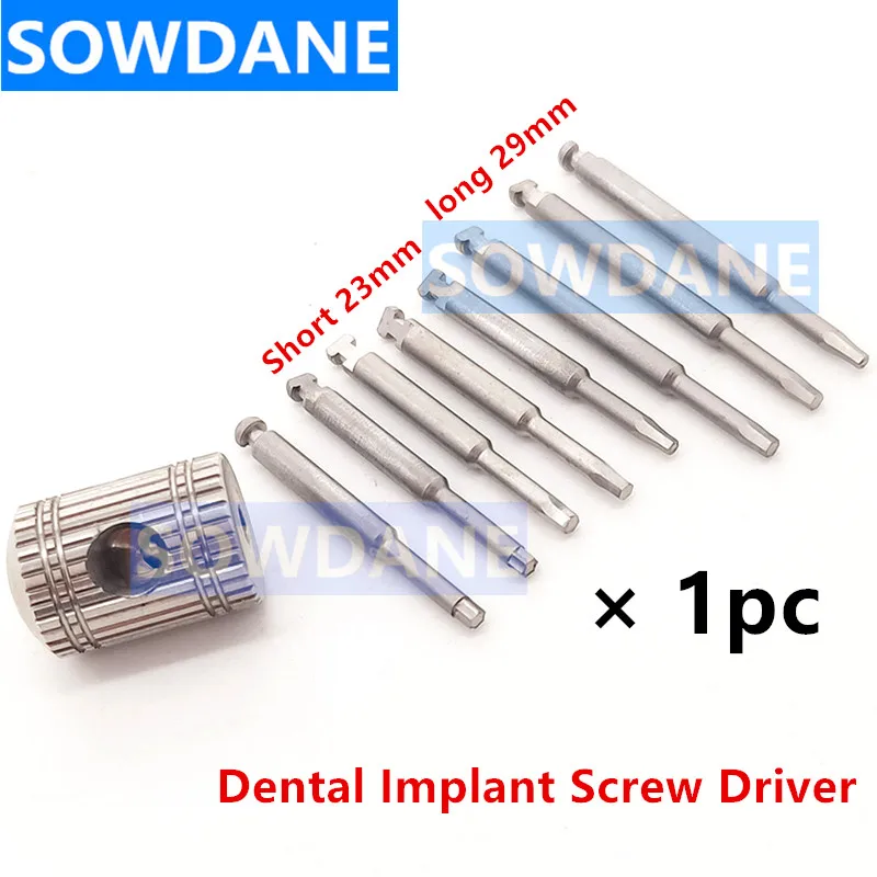 1 sztuka Dental Implant śrubokręt dla niska prędkość rękojeści krótkie sterowniki 23mm długie sterowniki 29mm Shank Dia.2.35mm