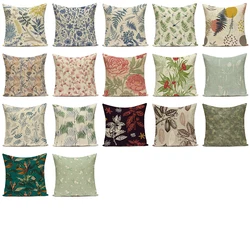 Plant Style Retro Decor Sofa Cushion Cover Butterflies Dragonflies Throw Pillow Case Peace Bird Cushions Covers Flower Pilowcase