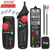 BSIDE FWT82 Dual Mode Network Cable Tracker Wire Toner RJ45 RJ11 Ethernet LAN Tracer Analyzer Detector Line Finder