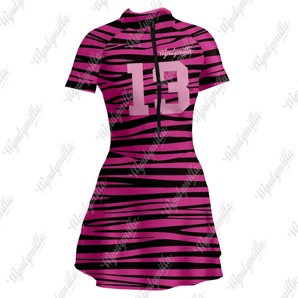 Jumpsuit Women Short Sleeves Lycra Dress Macaquinhos Ciclismo Bicycle Road Mtb Cycling Racing Sponge/9D Monkey Suit
