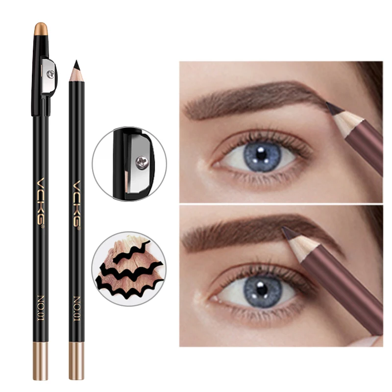 1pcs Eyebrow Pencil with Sharpener Natural Long Lasting Eyebrow Tint Pen Dye Waterproof Black Brown Brow Makeup Cosmetic