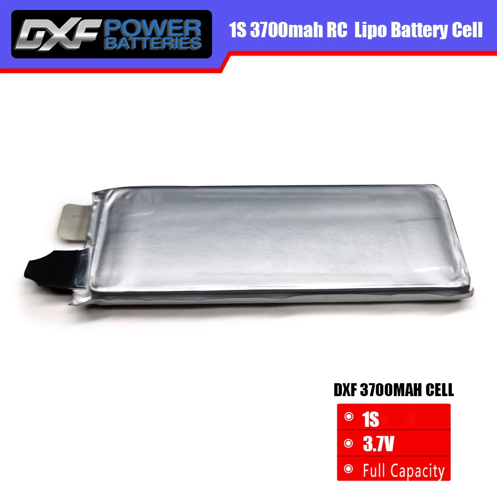 DXF 3.7V RC 1S Lipo Battery Cell 3700mah Helicopter Airplane drone 2S 3S 4S 6S Battery cell DIY Parts