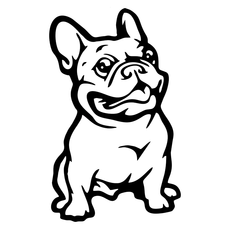 

CK20333# Variou Sizes Die-Cut Vinyl Decal French Bulldog Car Sticker Waterproof Auto Decors on Car Body Bumper Rear Window