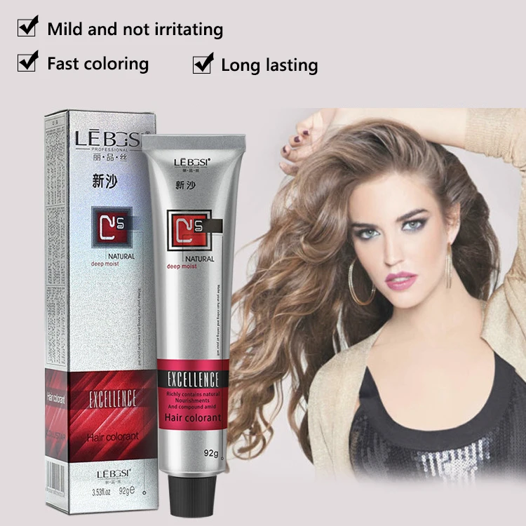 Fashion Hair Dye Cream Natural Hair Color Wax Smoky Gray Punk Style Light Grey Unisex Hair Dye Permanent Beauty Hair Salon