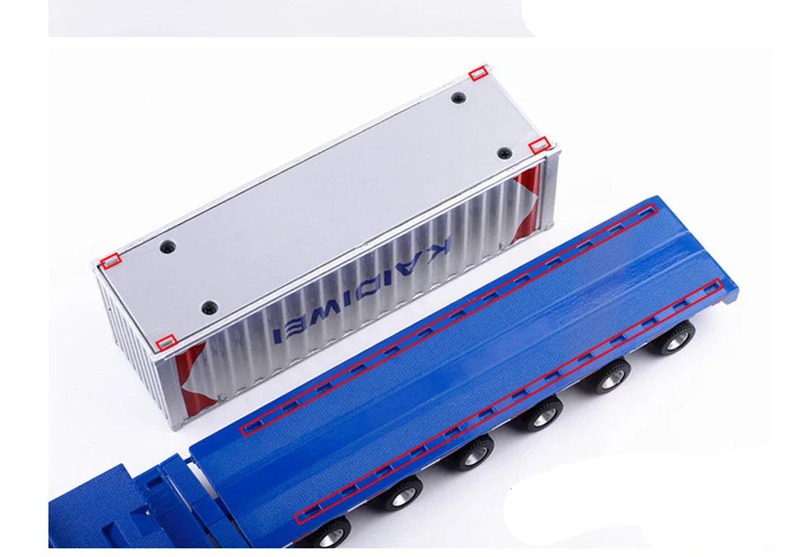 1:50 high-quality alloy Heavy transport vehicle car model,exquisite container transport vehicle toy,wholesale sales