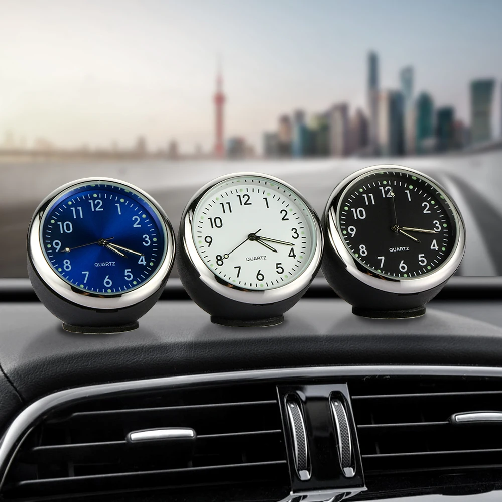 Car Clock Ornament Auto Watch Decoration Automobiles Interior Dashboard Time Display Digital Pointer Clock In Car Accessories