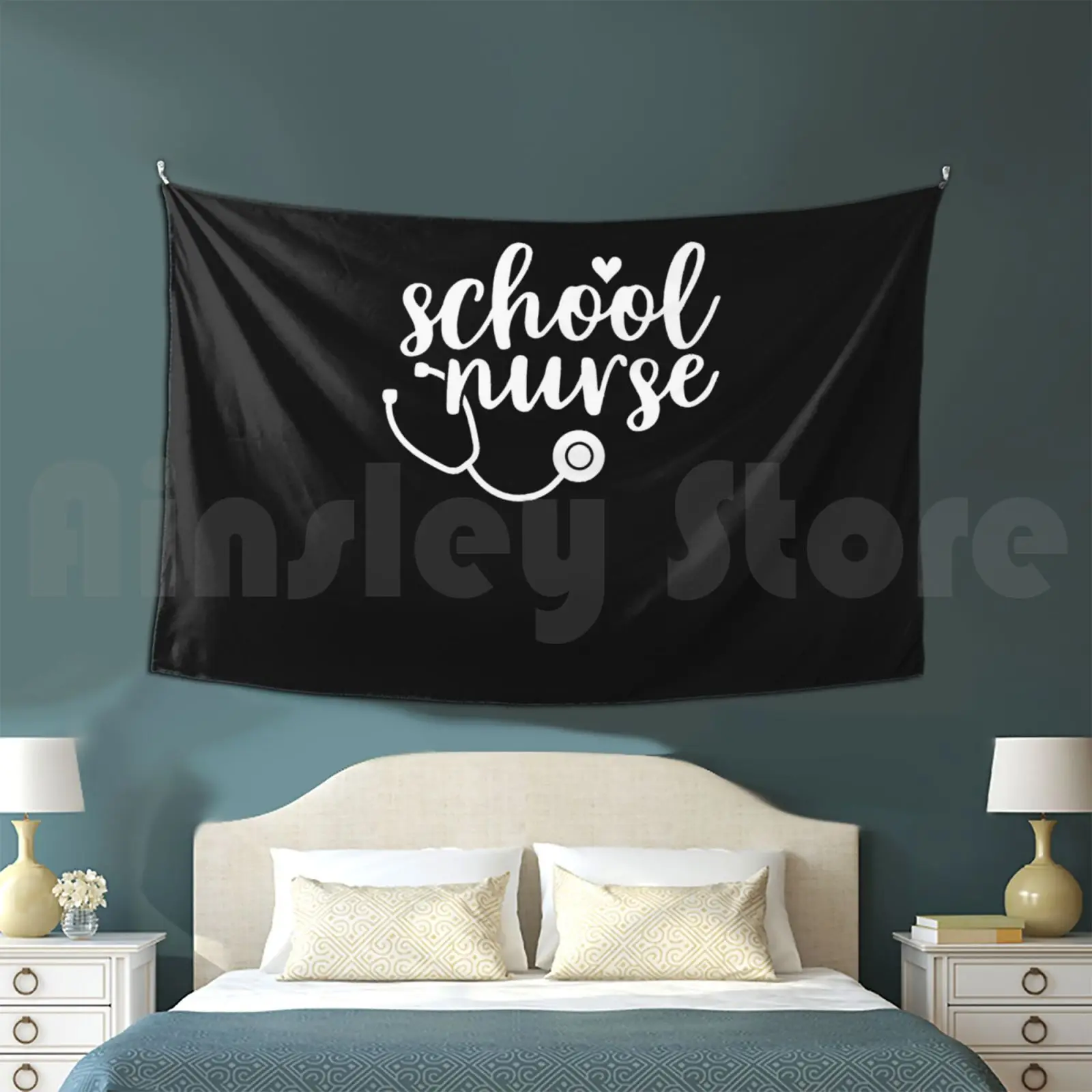 Cute School Nurse Appreciation Tapestry Background Wall Hanging Nurse Nursing Medicine