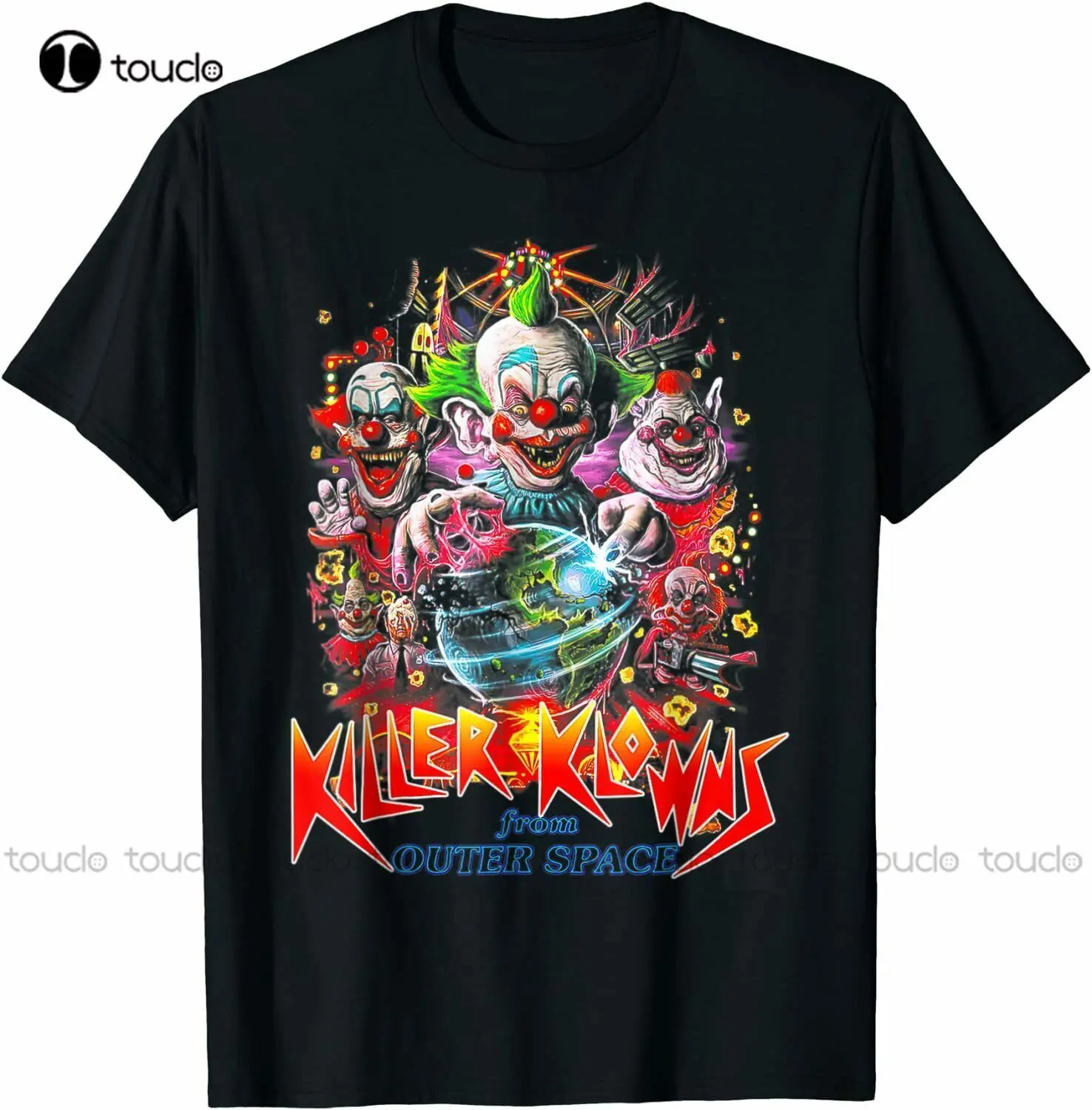 

Scary Killer Klowns From Outer Space Alien Clown Halloween T-Shirt Trend 2021 Girls Uniform Shirts Custom Aldult Teen Unisex