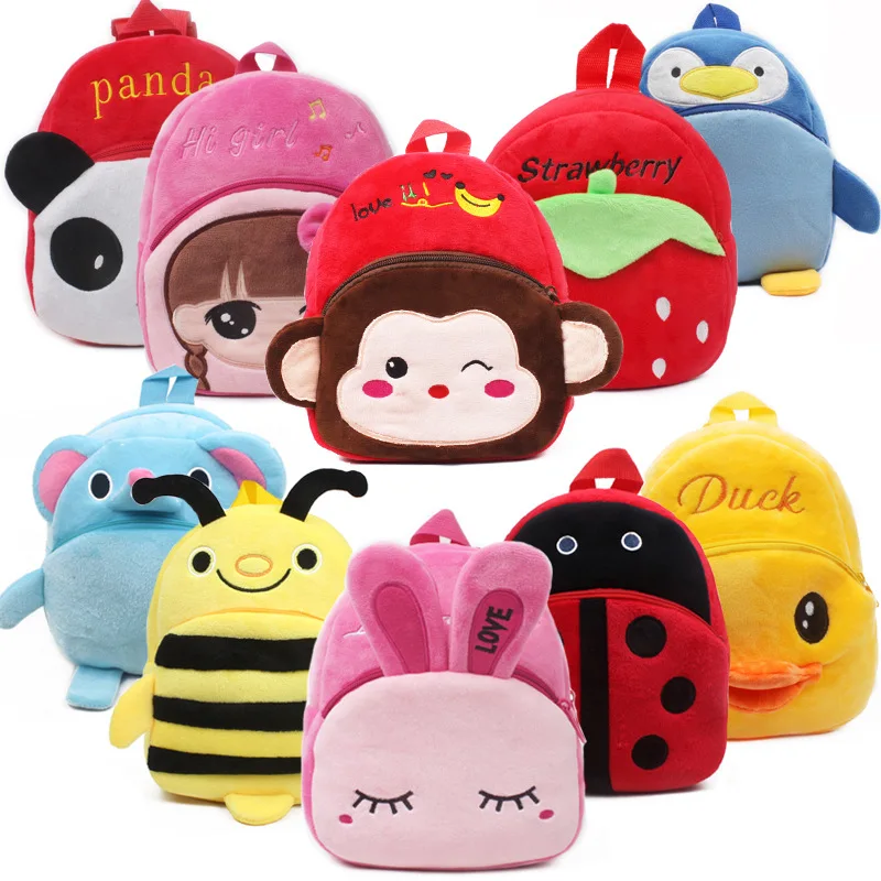 3D Animal Children Backpacks Brand Design Girl Boys Backpack Toddler Kids Neoprene School Bags Kindergarten Cartoon Bag